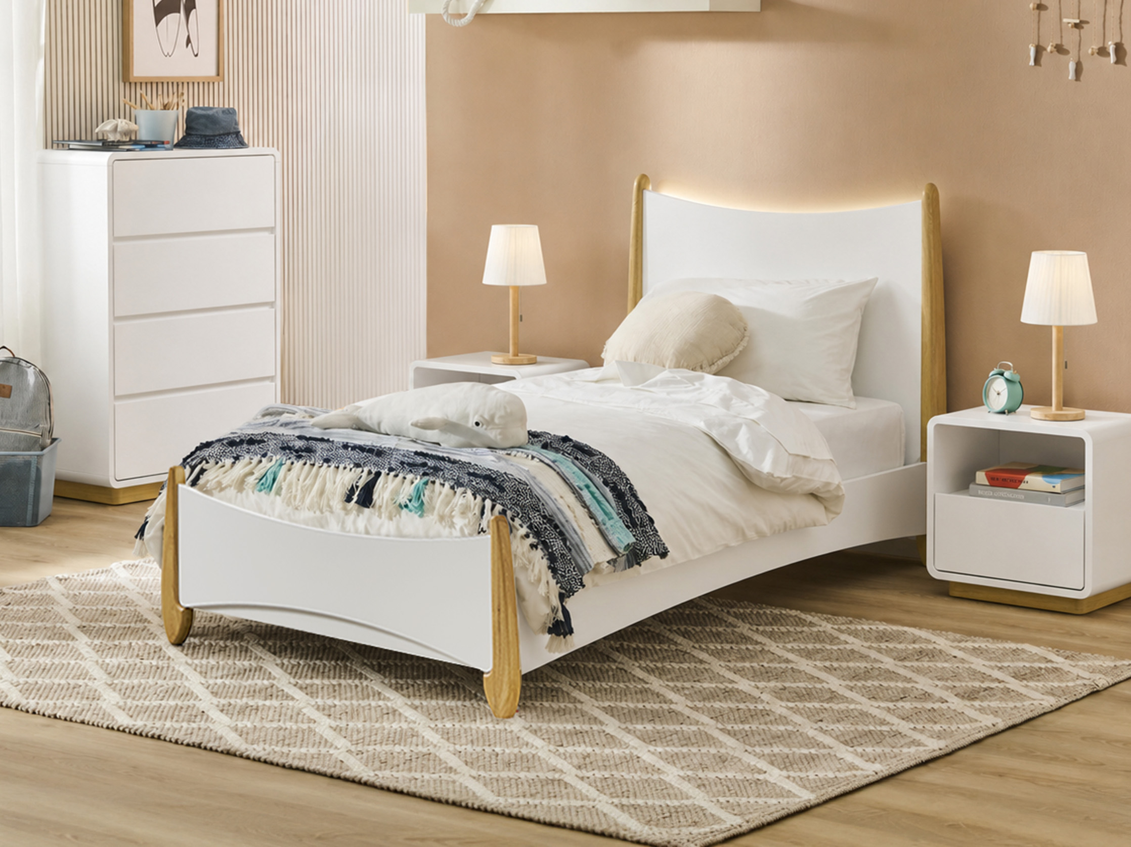 my cove Milo Single Bed Frame - White